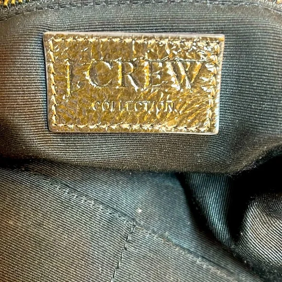 J Crew Dark Brown Patent Leather Tote - Picture 4 of 16